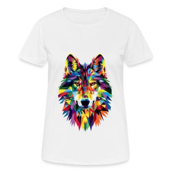 Wolf - Women's Breathable T-Shirt - white - Front - AI Model Female 172 dark (172cm)