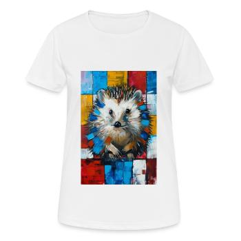 Hedgehog - Women's Breathable T-Shirt - white - Front - AI Model Female 172 dark (172cm)