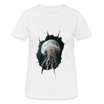 Méduse - T-shirt respirant Femme - blanc - Devant - AI Model Female 172 dark (172cm)