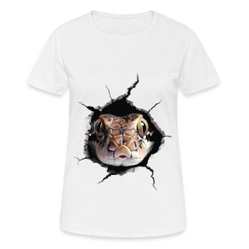 Schlange - Frauen T-Shirt atmungsaktiv - Weiß - Vorne - AI Model Female 172 dark (172cm)