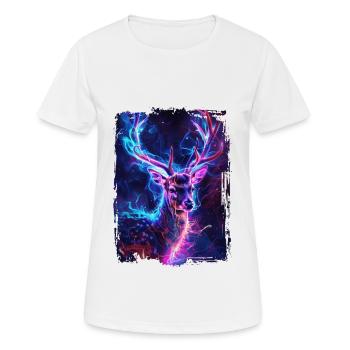 Roe deer - Women's Breathable T-Shirt - white - Front - AI Model Female 172 dark (172cm)