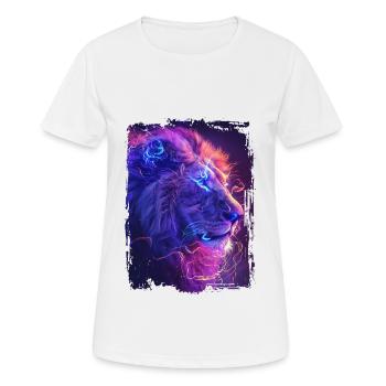 Lion - Women's Breathable T-Shirt - white - Front - AI Model Female 172 dark (172cm)