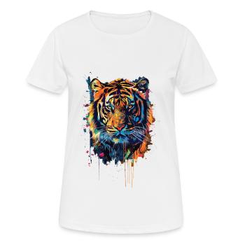 Tiger - Women's Breathable T-Shirt - white - Front - AI Model Female 172 dark (172cm)