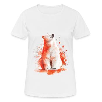 Polar bear - Women's Breathable T-Shirt - white - Front - AI Model Female 172 dark (172cm)