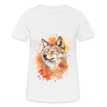 Wolf - Women's Breathable T-Shirt - white - Front - AI Model Female 172 dark (172cm)