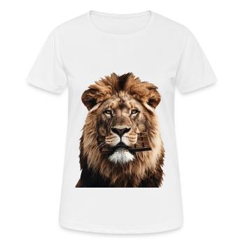 Lion - T-shirt respirant Femme - blanc - Devant - AI Model Female 172 dark (172cm)