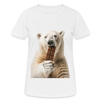 Polar bear - Women's Breathable T-Shirt - white - Front - AI Model Female 172 dark (172cm)