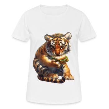 Tiger - Women's Breathable T-Shirt - white - Front - AI Model Female 172 dark (172cm)