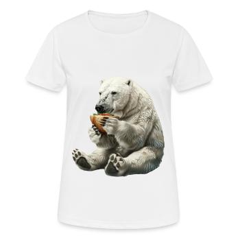 Polar bear - Women's Breathable T-Shirt - white - Front - AI Model Female 172 dark (172cm)