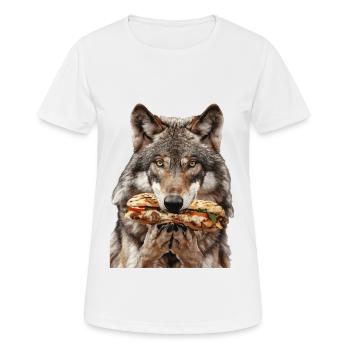 Wolf - Women's Breathable T-Shirt - white - Front - AI Model Female 172 dark (172cm)