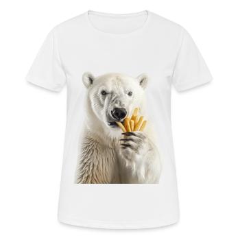 Polar bear - Women's Breathable T-Shirt - white - Front - AI Model Female 172 dark (172cm)