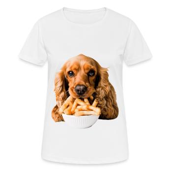 Cocker Spaniel - T-shirt respirant Femme - blanc - Devant - AI Model Female 172 dark (172cm)