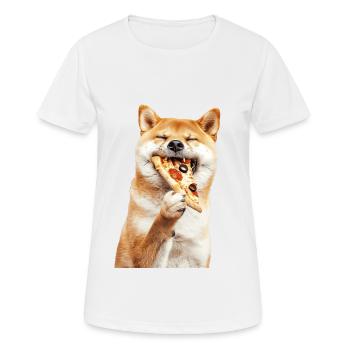 Shiba Inu - Women's Breathable T-Shirt - white - Front - AI Model Female 172 dark (172cm)