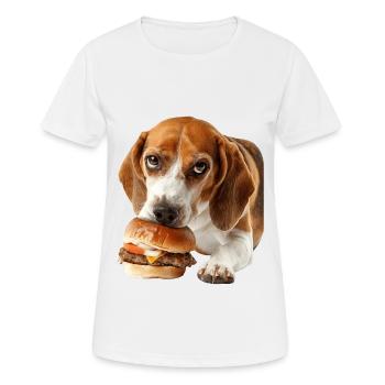 Beagle - Frauen T-Shirt atmungsaktiv - Weiß - Vorne - AI Model Female 172 dark (172cm)