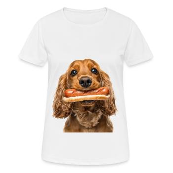 Cocker Spaniel - T-shirt respirant Femme - blanc - Devant - AI Model Female 172 dark (172cm)