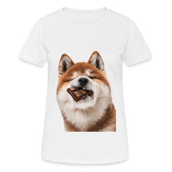 Akita - T-shirt respirant Femme - blanc - Devant - AI Model Female 172 dark (172cm)