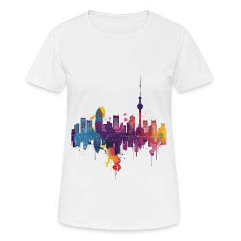 I - Women's Breathable T-Shirt - white - Front - AI Model Female 172 dark (172cm)