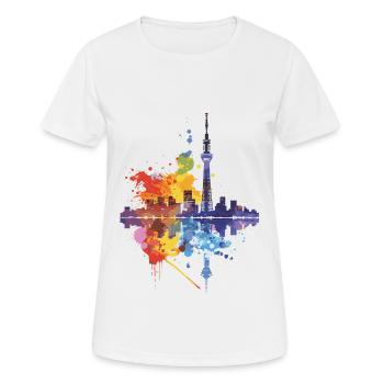 Tokyo - Women's Breathable T-Shirt - white - Front - AI Model Female 172 dark (172cm)
