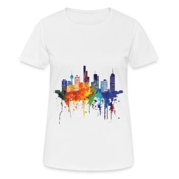 Vijfheerenlanden - Frauen T-Shirt atmungsaktiv - Weiß - Vorne - AI Model Female 172 dark (172cm)