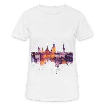 Königshütte - Frauen T-Shirt atmungsaktiv - Weiß - Vorne - AI Model Female 172 dark (172cm)