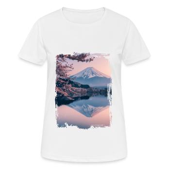 Japan - Women's Breathable T-Shirt - white - Front - AI Model Female 172 dark (172cm)