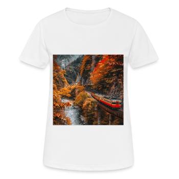 Japan - Frauen T-Shirt atmungsaktiv - Weiß - Vorne - AI Model Female 172 dark (172cm)
