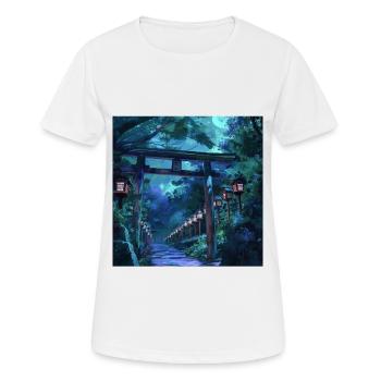 Japan - Frauen T-Shirt atmungsaktiv - Weiß - Vorne - AI Model Female 172 dark (172cm)