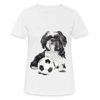 Shih Tzu - Women's Breathable T-Shirt - white - Front - AI Model Female 172 dark (172cm)