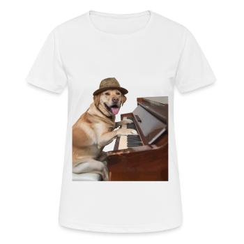 Labrador Retriever - T-shirt respirant Femme - blanc - Devant - AI Model Female 172 dark (172cm)