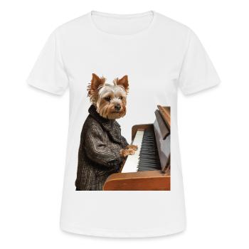Yorkshire Terrier - Women's Breathable T-Shirt - white - Front - AI Model Female 172 dark (172cm)