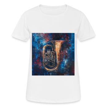 Tuba - T-shirt respirant Femme - blanc - Devant - AI Model Female 172 dark (172cm)