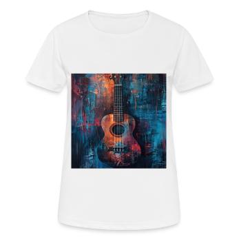 Ukulele - Frauen T-Shirt atmungsaktiv - Weiß - Vorne - AI Model Female 172 dark (172cm)