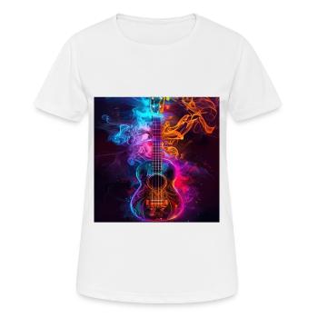 Ukulele - Frauen T-Shirt atmungsaktiv - Weiß - Vorne - AI Model Female 172 dark (172cm)