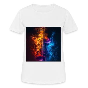 Violon - T-shirt respirant Femme - blanc - Devant - AI Model Female 172 dark (172cm)