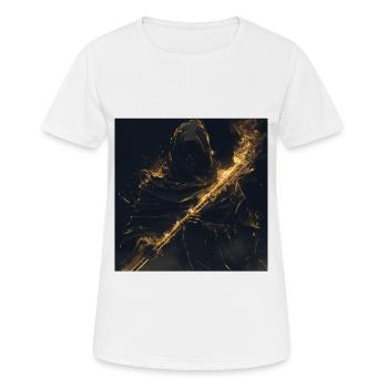 Querflöte - Frauen T-Shirt atmungsaktiv - Weiß - Vorne - AI Model Female 172 dark (172cm)