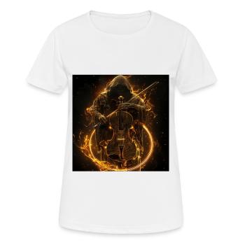 Violine - Frauen T-Shirt atmungsaktiv - Weiß - Vorne - AI Model Female 172 dark (172cm)