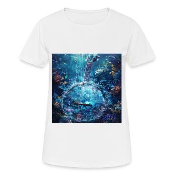 Banjo - Frauen T-Shirt atmungsaktiv - Weiß - Vorne - AI Model Female 172 dark (172cm)