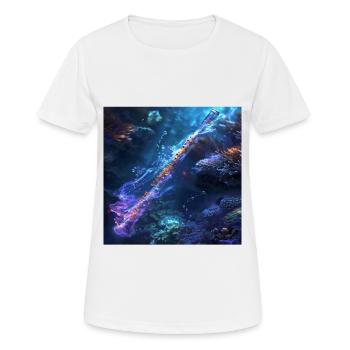 Querflöte - Frauen T-Shirt atmungsaktiv - Weiß - Vorne - AI Model Female 172 dark (172cm)