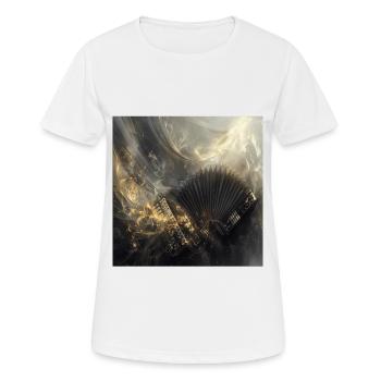 Akkordeon - Frauen T-Shirt atmungsaktiv - Weiß - Vorne - AI Model Female 172 dark (172cm)