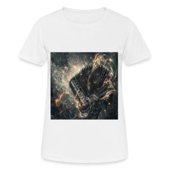 Akkordeon - Frauen T-Shirt atmungsaktiv - Weiß - Vorne - AI Model Female 172 dark (172cm)