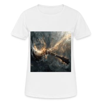 Banjo - Frauen T-Shirt atmungsaktiv - Weiß - Vorne - AI Model Female 172 dark (172cm)