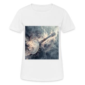Banjo - Frauen T-Shirt atmungsaktiv - Weiß - Vorne - AI Model Female 172 dark (172cm)