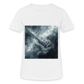 Gitarre - Frauen T-Shirt atmungsaktiv - Weiß - Vorne - AI Model Female 172 dark (172cm)