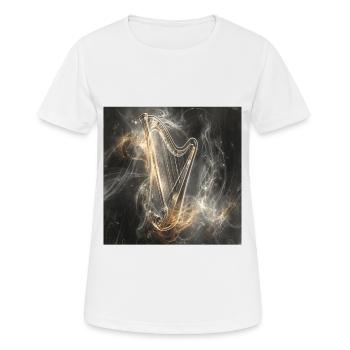 Harfe - Frauen T-Shirt atmungsaktiv - Weiß - Vorne - AI Model Female 172 dark (172cm)