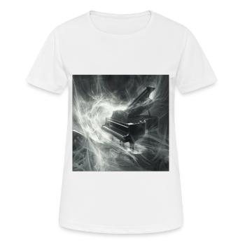 Klavier - Frauen T-Shirt atmungsaktiv - Weiß - Vorne - AI Model Female 172 dark (172cm)