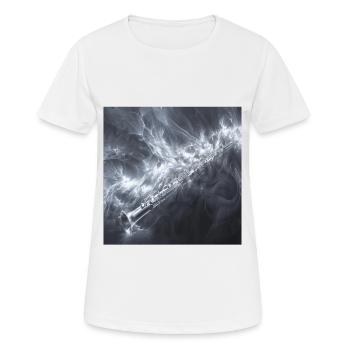Querflöte - Frauen T-Shirt atmungsaktiv - Weiß - Vorne - AI Model Female 172 dark (172cm)