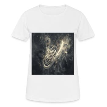 Tuba - Frauen T-Shirt atmungsaktiv - Weiß - Vorne - AI Model Female 172 dark (172cm)