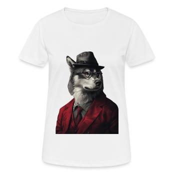 Alaskan Malamute - Frauen T-Shirt atmungsaktiv - Weiß - Vorne - AI Model Female 172 dark (172cm)