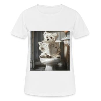 Maltesisch - Frauen T-Shirt atmungsaktiv - Weiß - Vorne - AI Model Female 172 dark (172cm)