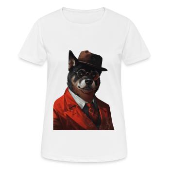 Akita - Frauen T-Shirt atmungsaktiv - Weiß - Vorne - AI Model Female 172 dark (172cm)